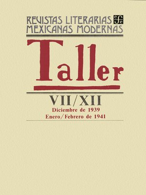 cover image of Taller VII, diciembre de 1939-XII, enero-febrero de 1941